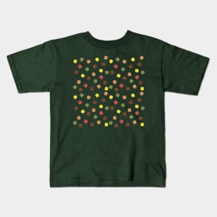 Small Autumn Cat Paw Prints Kids T-Shirt